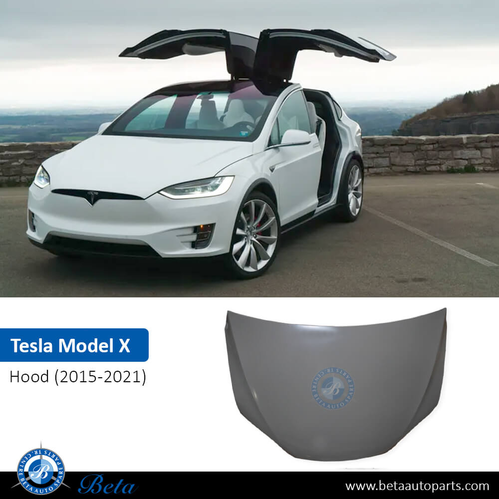 Tesla Model X (2015-2021), Hood, China, 1069531-E0-C Tesla Model X (2015-2021), Hood, China, 1069531-E0-C